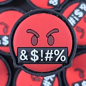 Angry Face Emoji  | 3D PVC Ranger Eye Patch