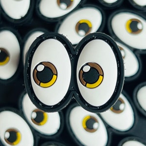 Par de ojos Emoji / Parche de ojo de guardabosques de PVC 3D