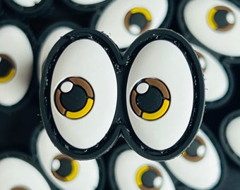 Coppia di occhi Emoji / Benda per occhi Ranger in PVC 3D