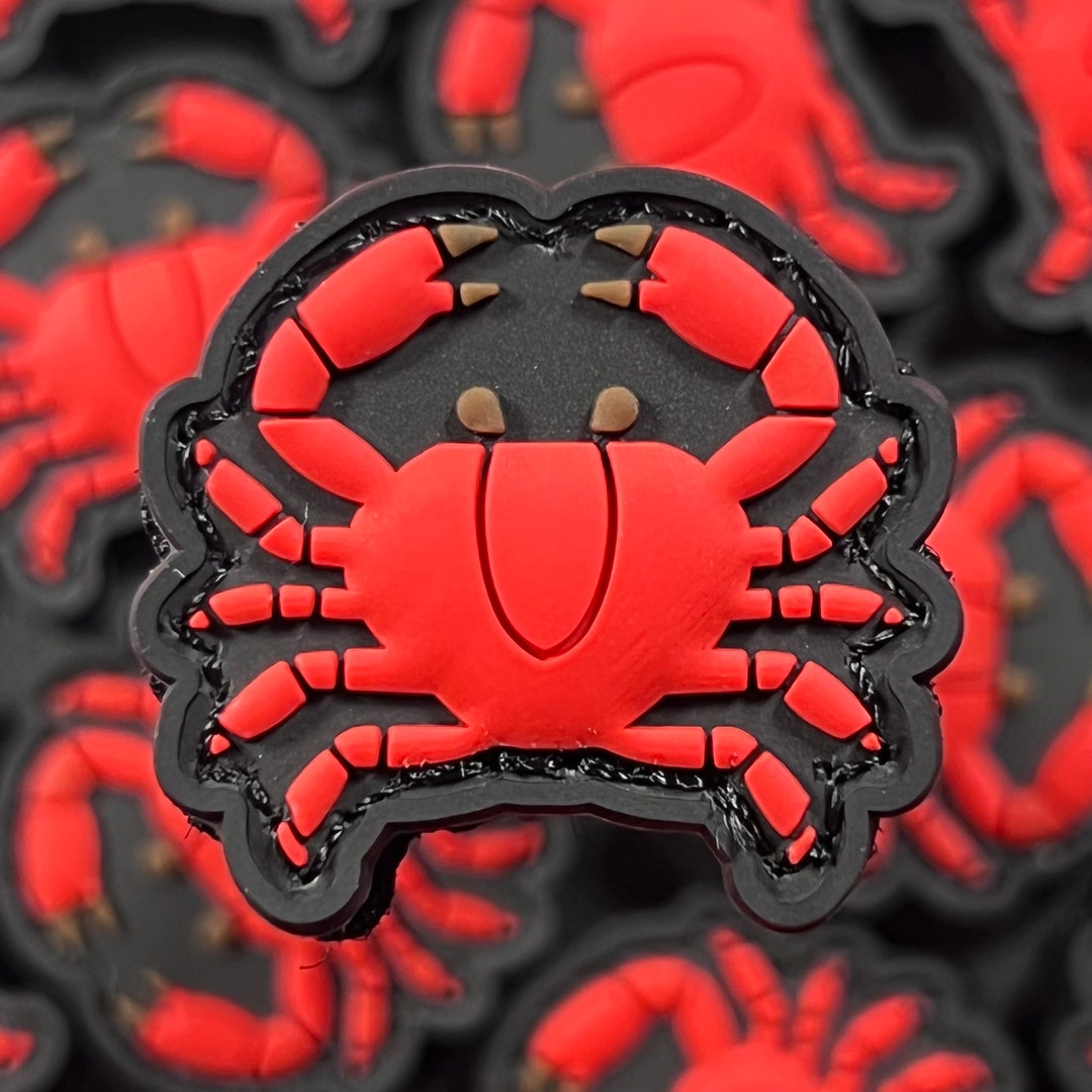 Crab Emoji 3D PVC Ranger Eye Patch Etsy
