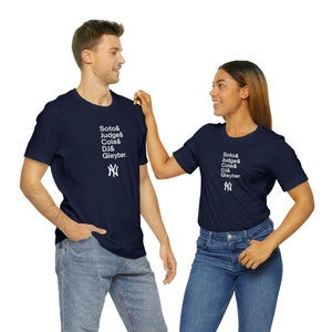 2024 New York Yankees Roll Call T-shirt Mens Women&#39;s Kids
