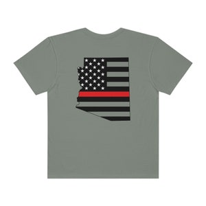 Arizona Front line flag shirt, Arizona, Front line, Firefighter, Thin Red line, Gift for friend, Firefighter shirt