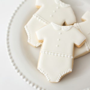 Baby Onesie Sugar Cookies - Gourmet Hand-Decorated Gift Set (dozen)