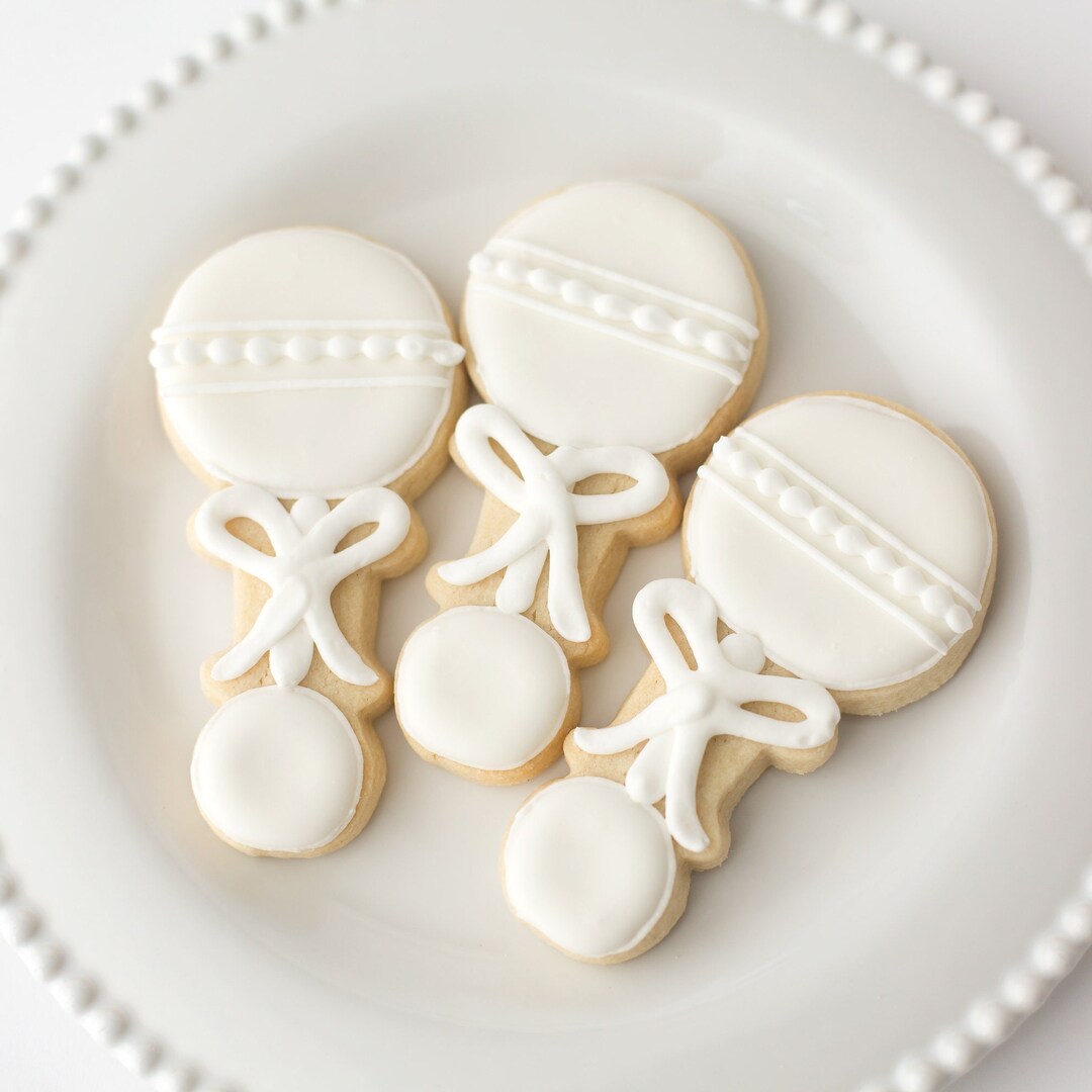 Baby Rattle Cookies dozen Etsy