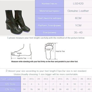 Women's Leather Tabi Split-Toe Black Boots with Zipper and 7.5cm Heel free socks Japanese-Inspired Platform Ankle Booties zdjęcie 9