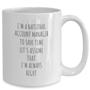 Account manager mug, gifts ideas for account manager, account manager coffee cup