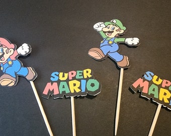 Super Mario Cupcake Toppers