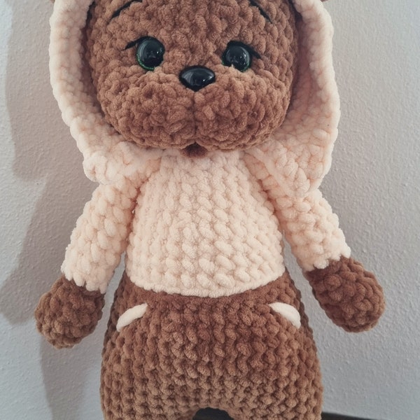 Amigurumi Crochet Bear with hoodie pattern PDF pattern tutorial English pattern