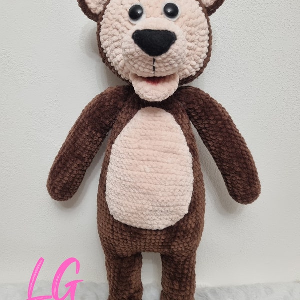 Amigurumi Masha's bear crochet pattern, PDF pattern, ENGLISH language