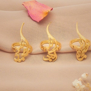 18K Gold Tasbeeh Collection | Subhan Allah, Allahu Akbar, Alhamdulilah | Tarnish Free, Waterproof (3 Rings)