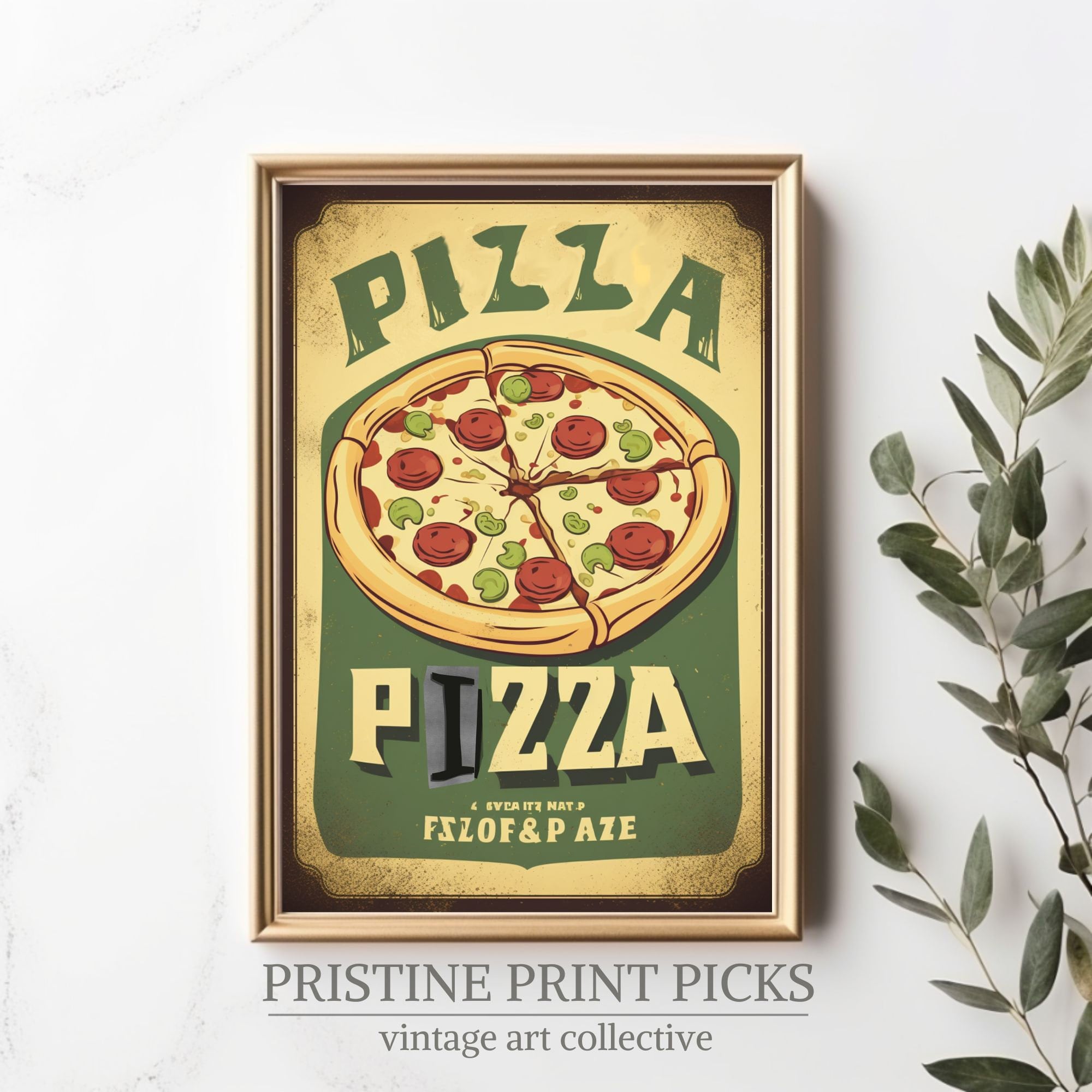 Pepperoni Pizza italien LED veilleuse, horloge murale, décor de