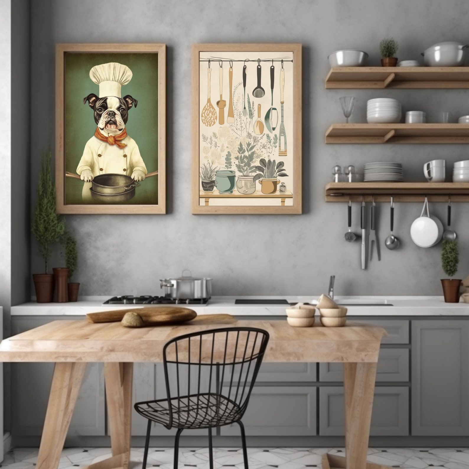 Boho Kitchen Art Print the Must-have Addition for Your Fun Kitchen ...