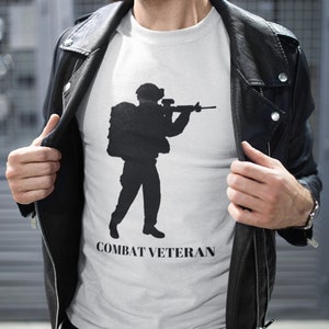 Combat Veteran, Veterans shirt, Military shirt, Unisex tshirt