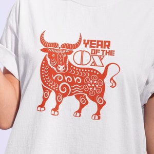 Year of the Ox, Ox Year, Chinese Zodiac, Ox Zodiac, Ox shirt, Zodiac shirt, Sign of the Ox, Chinese Horoscope, Unisex shirt