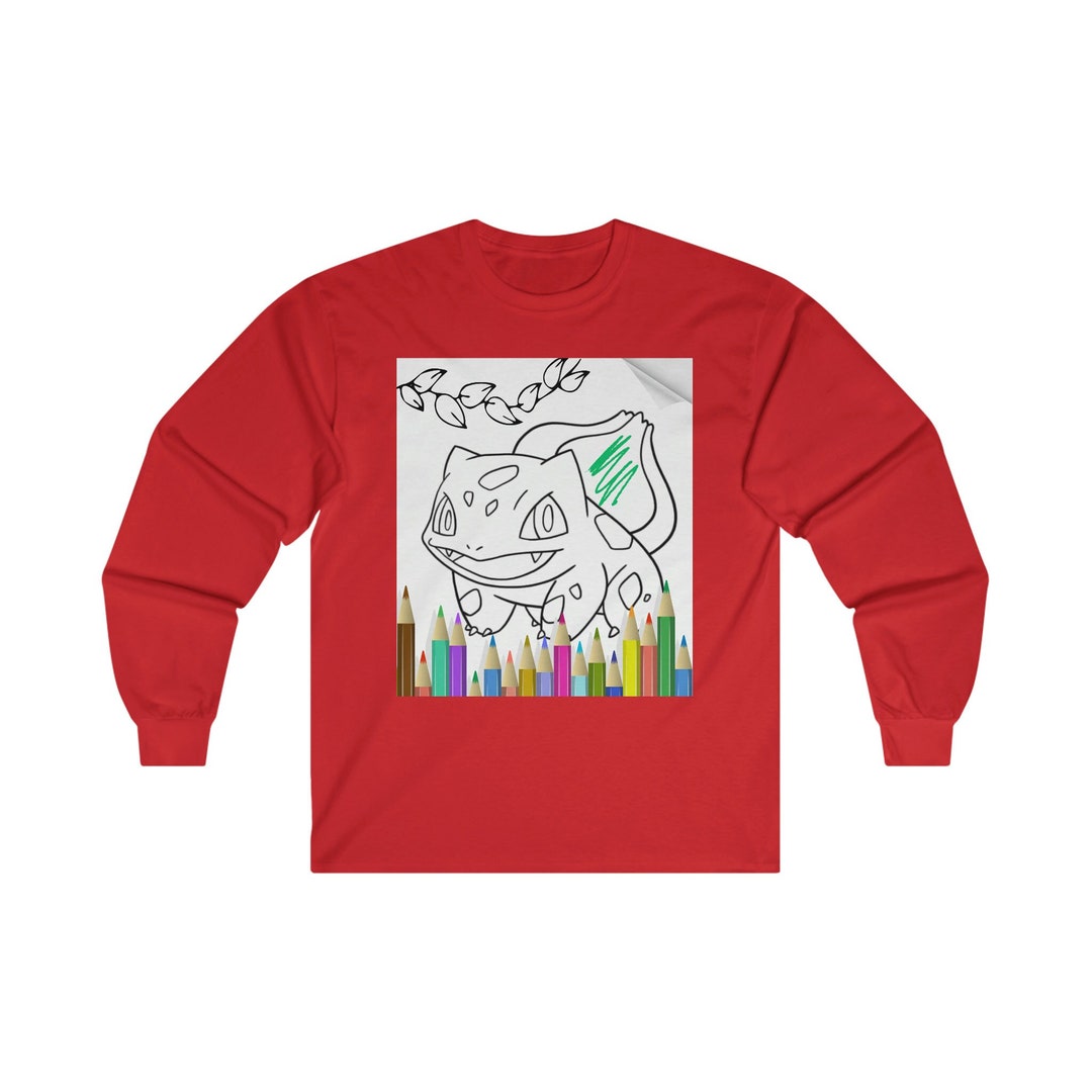 Bulbasaur Long Sleeve, Bulbasaur Shirt, Pokemon Shirt, Pokemon Long