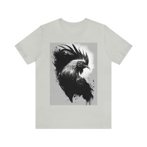 Haan T-shirt, vechthaan, kip, haan schets