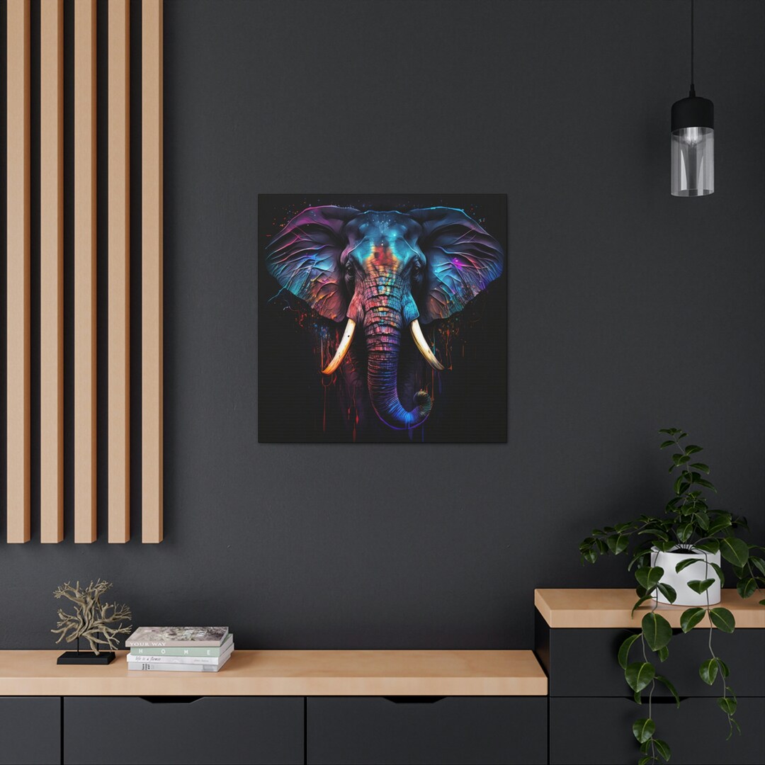 Elephant Canvas, Painting of Elephant, Beautiful Elephant Canvas