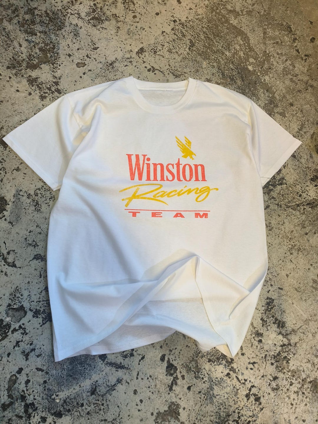 Vintage Winston Racing T-shirt – 90s NASCAR Eagle Graphic Tee - Etsy