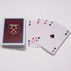 ウェストハム トランプ ギフト おもちゃ ゲーム ポーカー ユナイテッド WHFC クラシック ファミリー デッキ スポーツ FC サッカー フットボール 子供 ファン 誕生日 クリスマス プレゼント