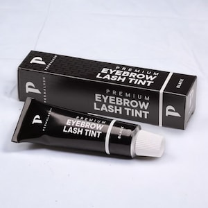 Augenbrauen Wimpern färben Schwarz Profi Kit Permalash Tönung 15ml Box Wimpern Wimpern Brauen Farbstoff 0,5oz Geschenk Geburtstag Weihnachtsgeschenk