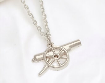 Arsenal Chain Necklace Silver Plated Pendant FC Birthday Gift Christmas Ring Present Classic Soccer Football Mens Kids Fan Jewellery Jewelry