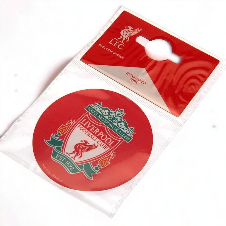 Liverpool Badge Sticker Liverpool Sticker Laptop Car Window Tech Stickers Adhesive Badge Crest ...