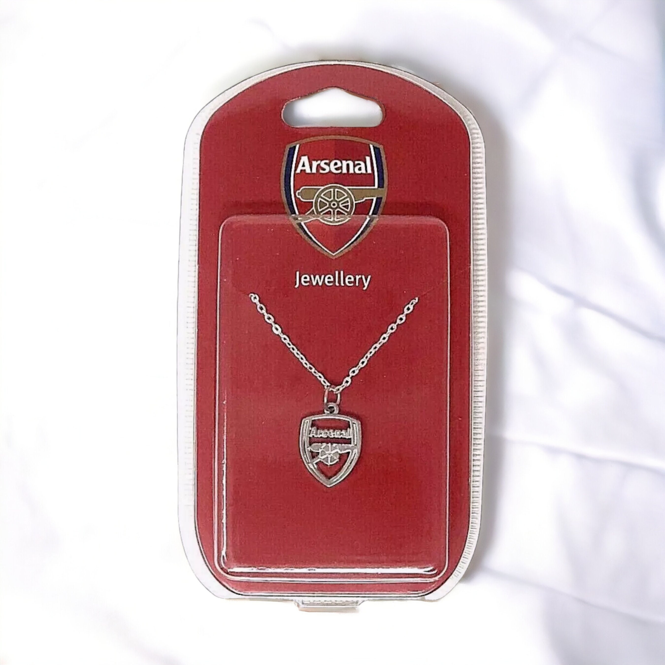 Arsenal Chain Necklace Cannon Silver Plated Pendant FC