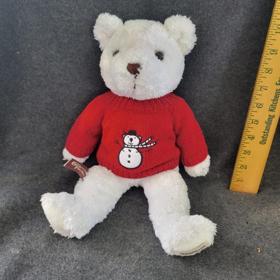 Cheesecake Factory Herrington Teddy Bear Plush Red Christmas