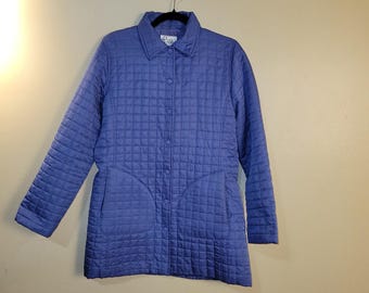 Lilly Pulitzer Vintage Quilted Blue Jacket Size S