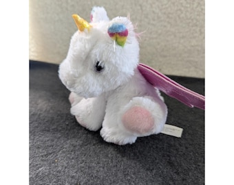 Mattel Barbie Pets Unicorn Plush 7" White Pink Stuffed Animal Toy Just Play 2020