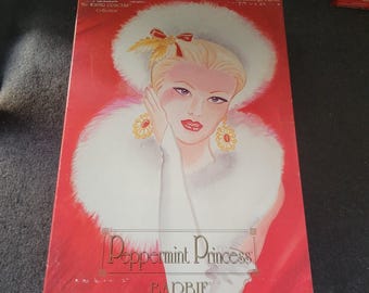 VTG 1994 Peppermint Princess BARBIE doll NRFB Winter Princess Collection 13598