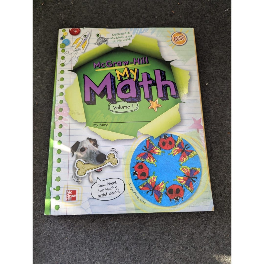 My Math Math Workbook Mcgraw Hill Education My Math Paperback Workbooks Volume 1 - Etsy