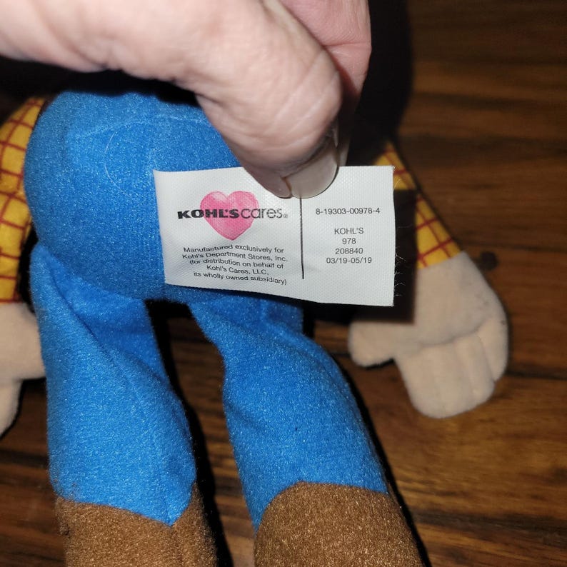 Kohls Cares Toy Story Plüsch Stofftier 16 "Woody Doll Kohl's Disney Bild 3