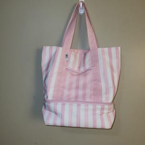 Grand sac Rose et blanc Victoria Secret - Accessoires & Bagagerie