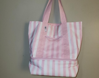 NEW Victoria's Secret Pink Striped Cooler Bag