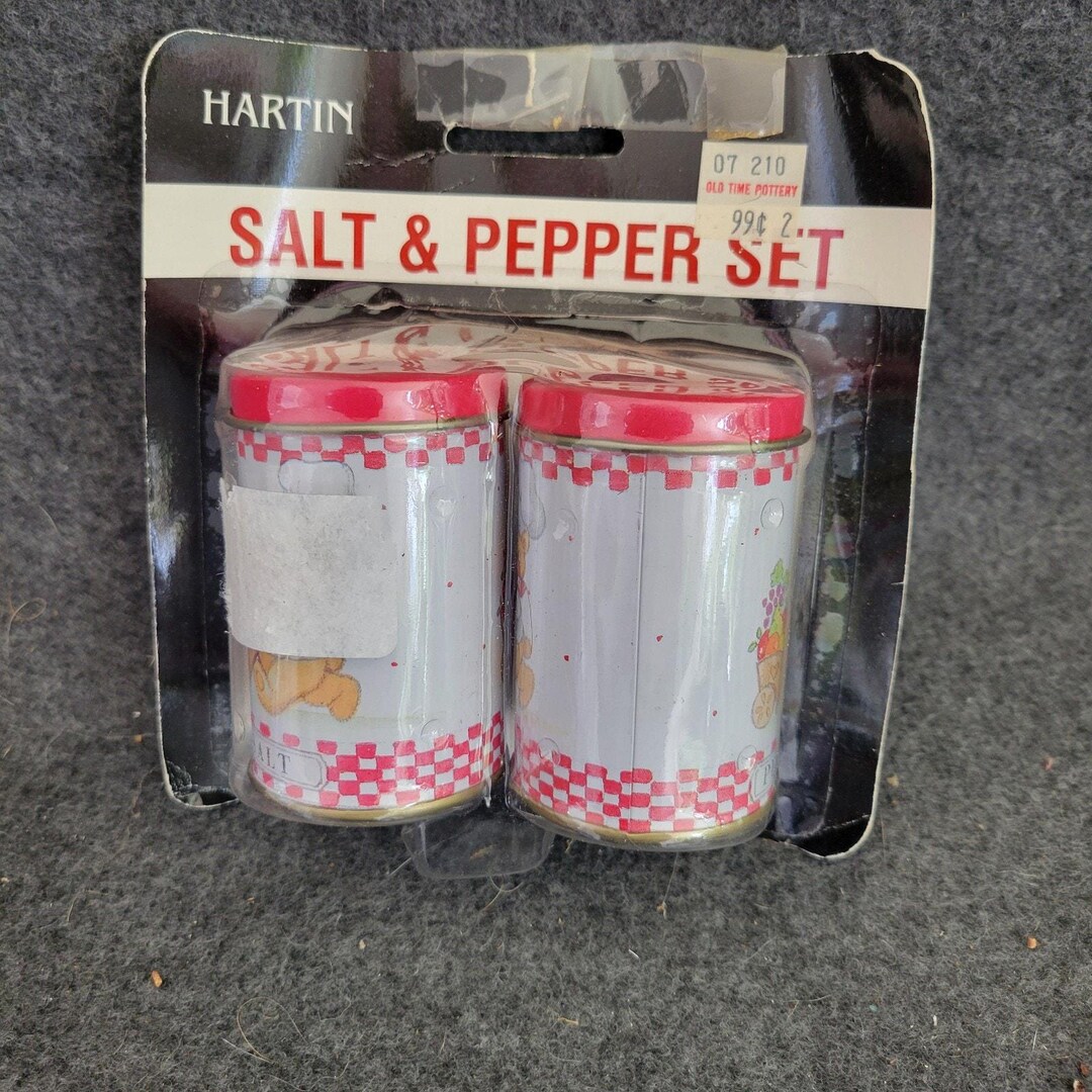 Vintage 1989 Hartin International Salt and Pepper Shakers Set - Etsy