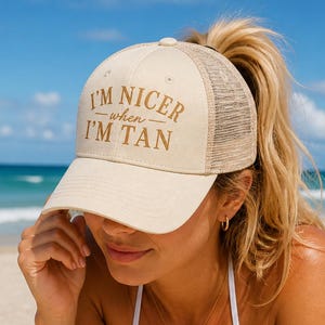 Ik ben aardiger als ik bruin ben Hoed | Zomer strandvakantie pet