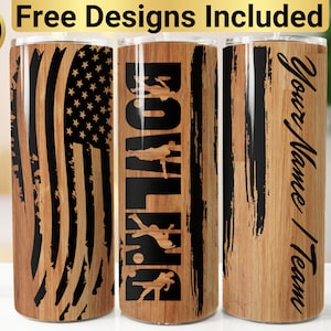 Bowling Tumbler Design, Tumbler Wrap PNG, 20 oz Skinny Tumbler Design, Bowling Tumbler Wrap, Bowling Sublimation, Bowling Tumbler PNG,
