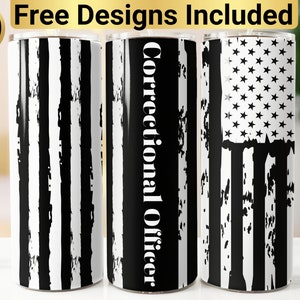 Correctional Officer Tumbler Design, Tumbler Wrap PNG, 20 oz Skinny Tumbler Design, Correctional Officer PNG, Correctional Officer Tumbler,