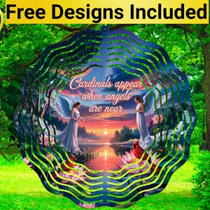 Red Cardinal Wind Spinner, Memorial Wind Spinner Sublimation Design, Wind Spinner Sublimation, Memorial Wind Spinner PNG,