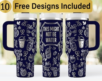 40 Unzen lustig nicht Wasser Tumbler Laser SVG Design, 40 Unzen Laser gravierte Tumbler Wrap, Laser Gravur SVG, Tumbler Wrap SVG, 40 Unzen Tumbler Wrap,