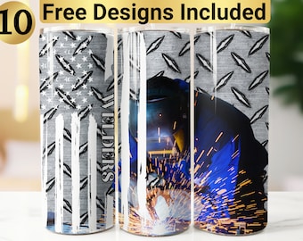 Welders Life Tumbler Design, Tumbler Wrap PNG, 20 oz Skinny Tumbler Design, Welder Tumbler Wrap, Welder Tumbler Design, Welder Sublimation,