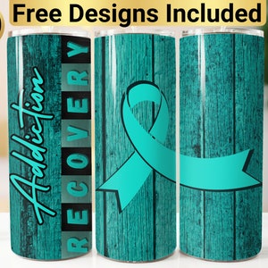 Sucht Erholung Tumbler Design, Tumbler Wrap PNG, 20 Unze Skinny Tumbler Design, Erholung Tumbler Wrap, Erholung Sublimation, Erholung PNG,