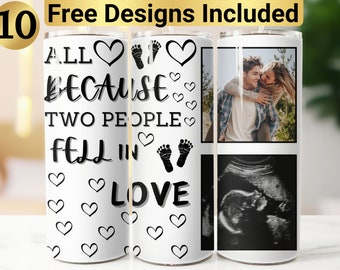 Parent To Be Tumbler Design, Tumbler Wrap PNG, 20 oz Skinny Tumbler Design, New Mom Tumbler Wrap, Photo Design Tumbler, Parent To Be PNG,