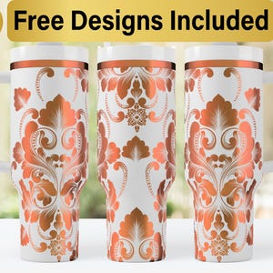 40oz Tooled Leather Tumbler Laser Svg Design, 40oz Laser Engraved Tumbler Wrap, Laser Engraving SVG, Tumbler Wrap SVG, 40 oz Tumbler Wrap,