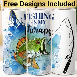 Fishing Tumbler Design, Tumbler Wrap PNG, 20 oz Skinny Tumbler Design, Fishing Tumbler Wrap, Fishing Tumbler PNG, Bass Fishing Tumbler,