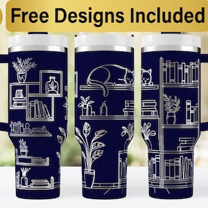 40 Unzen Buch Tumbler Laser SVG Design, 40 Unzen Laser gravierte Tumbler Wrap, Laser Gravur SVG, Tumbler Wrap SVG, 40 Unzen Tumbler Wrap,