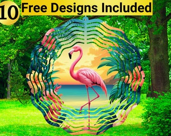 Flamingo Wind Spinner, Flamingo Wind Spinner Sublimation Design, Flamingo Wind Spinner Sublimation, Wind Spinner Sublimation,