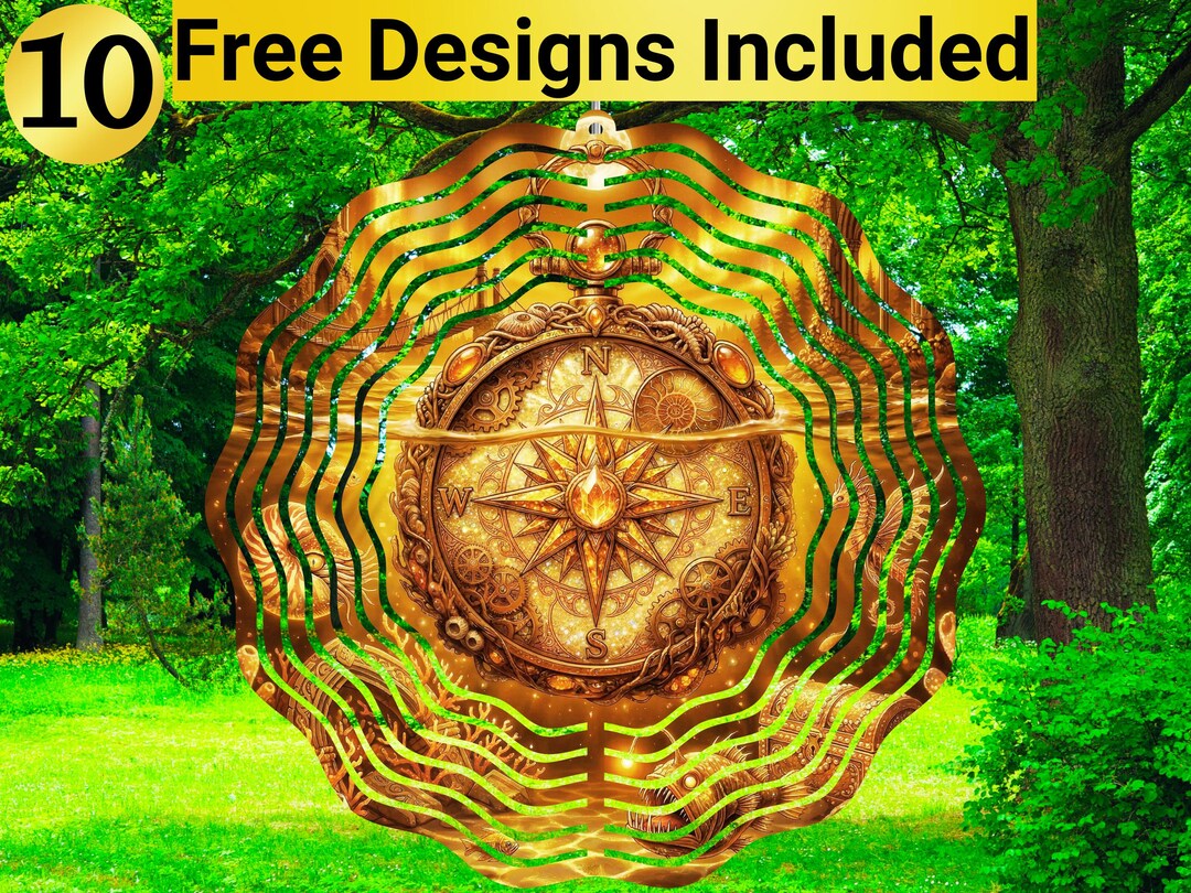 Compass Wind Spinner, Compass Wind Spinner Sublimation Design, Compass ...