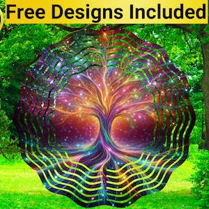Tree of Life Wind Spinner, Tree Wind Spinner Sublimation Design, Tree Wind Spinner Sublimation, Wind Spinner Sublimation, Tree Spinner PNG,